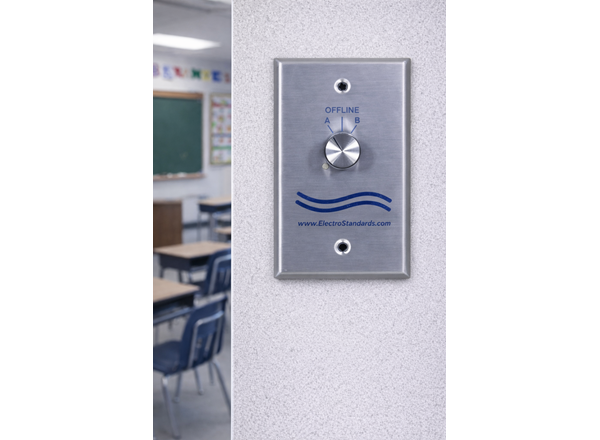 RJ45 Wall Plate Network Switch, Cat6, Rotary Switch